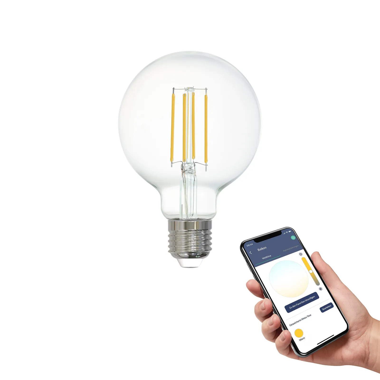 EGLO connect-z E27 G80 LED globe 6W 806lm 2.700K