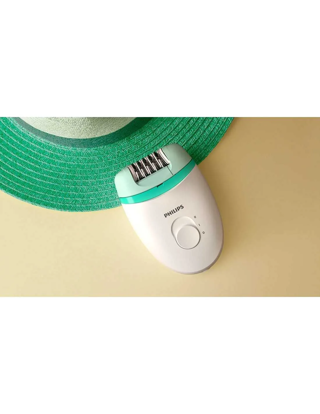 Epilatore Satinelle compatto con filo Philips BRE224/00, 2 velocità, testina lavabile, impugnatura ergonomica
