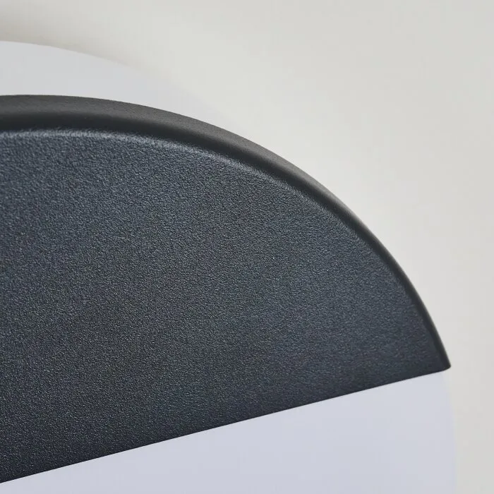 Eppeland Applique da esterno LED Nero, 1-Luce