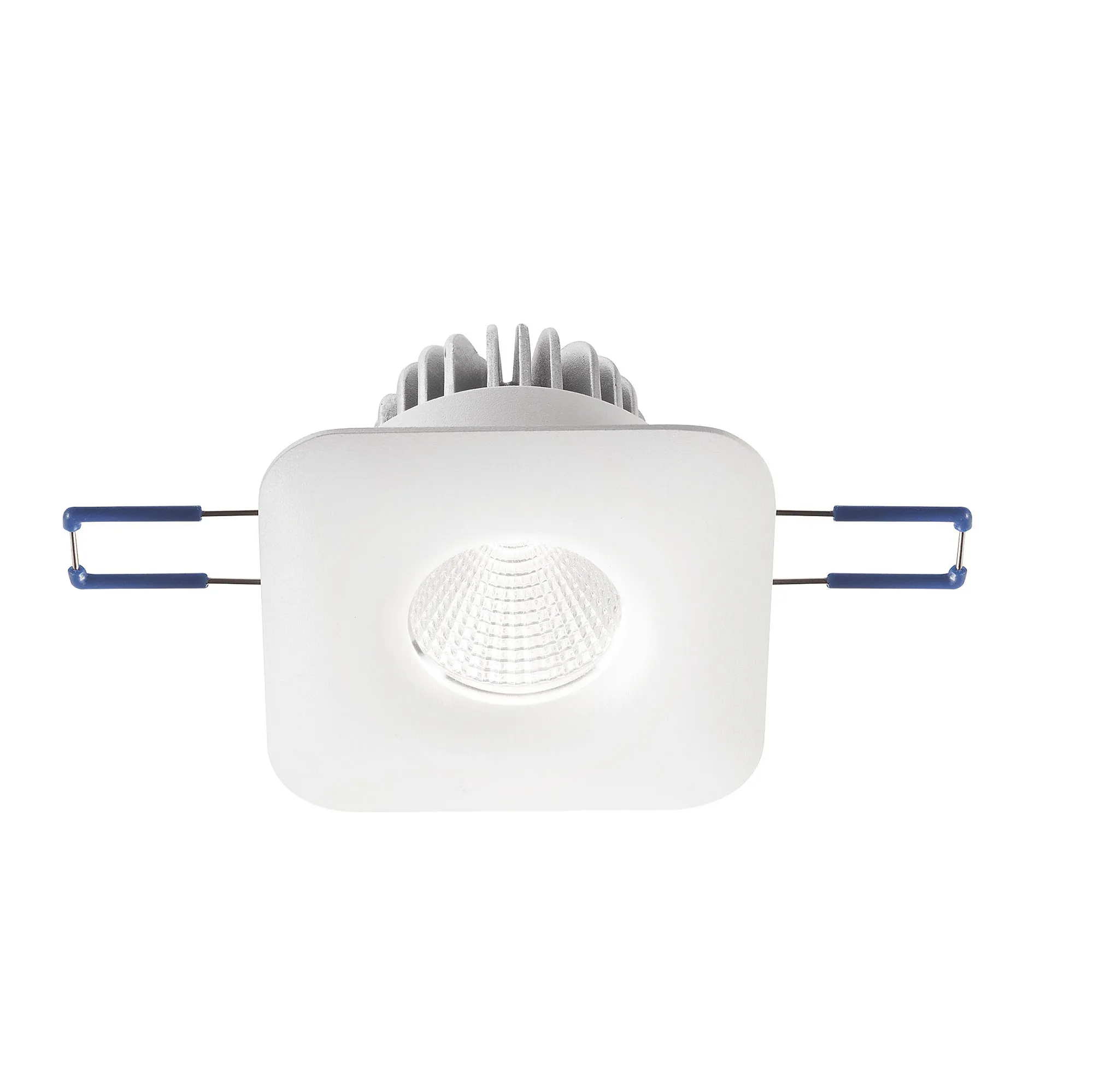 Fabas Luce  Faretto da incasso quadrato con struttura in alluminio e lampada a LED Sigma - 7W - 3000k Luce Calda