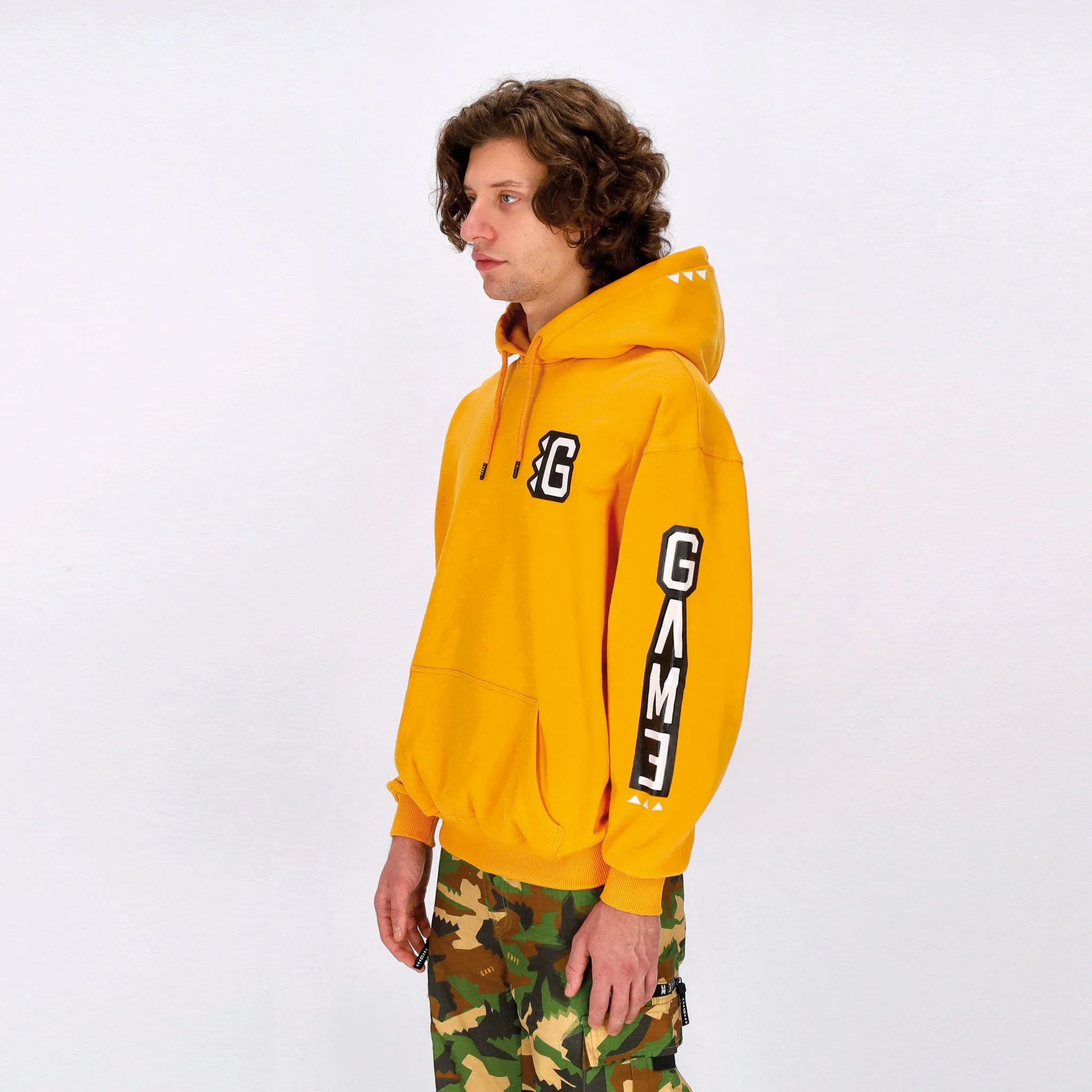 Felpa Cappuccio Uomo Armscript G-hoodie Mustard