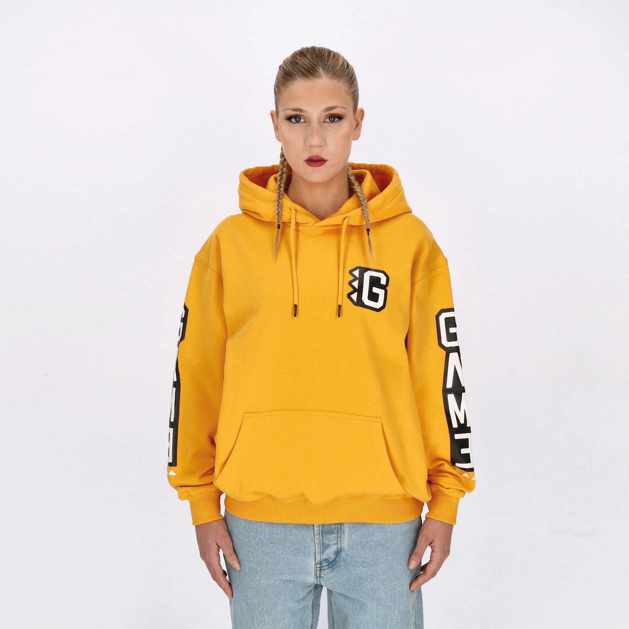 Felpa Cappuccio Uomo Armscript G-hoodie Mustard