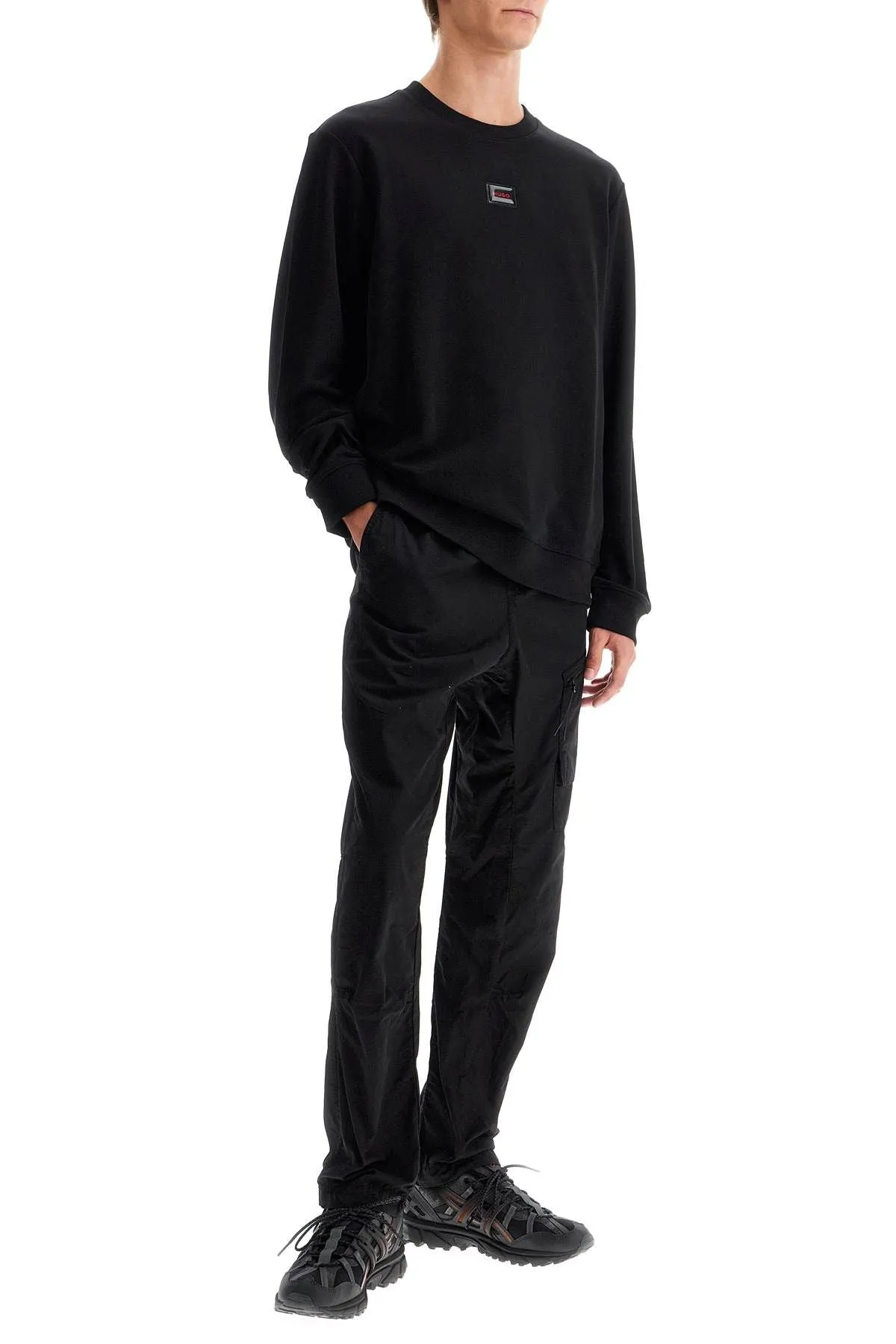 Felpa di Hugo Crewneck con logo
