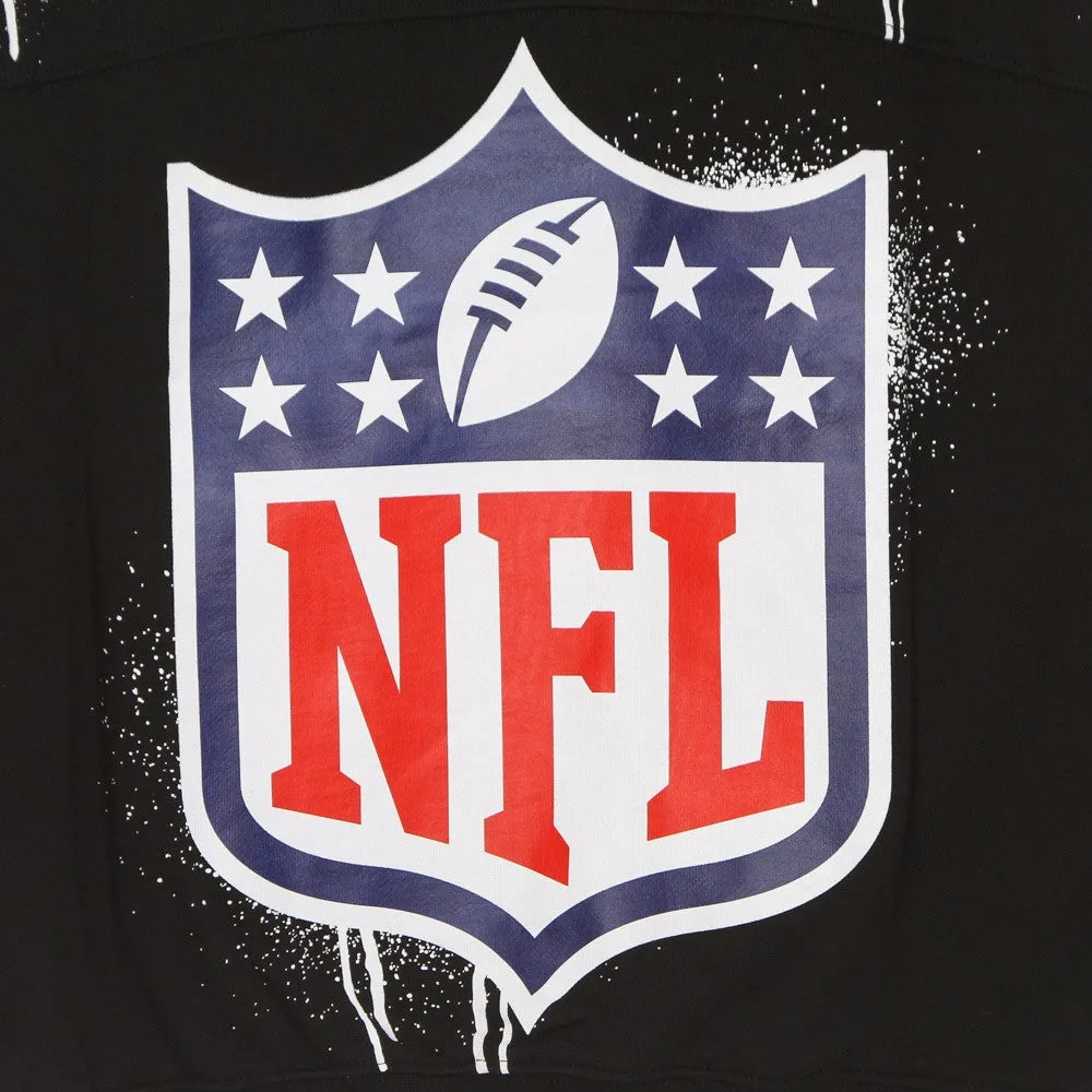 Felpa Leggera Girocollo Uomo Logo Crewneck X Nfl Black