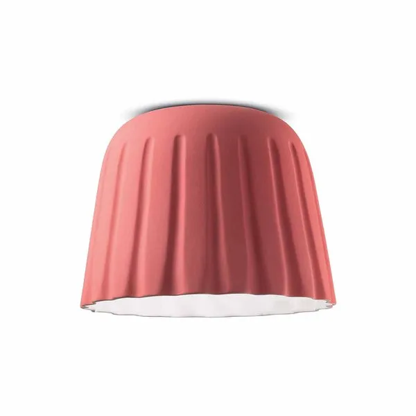 Ferroluce Plafoniera Madame Gres Rosa Corallo grande