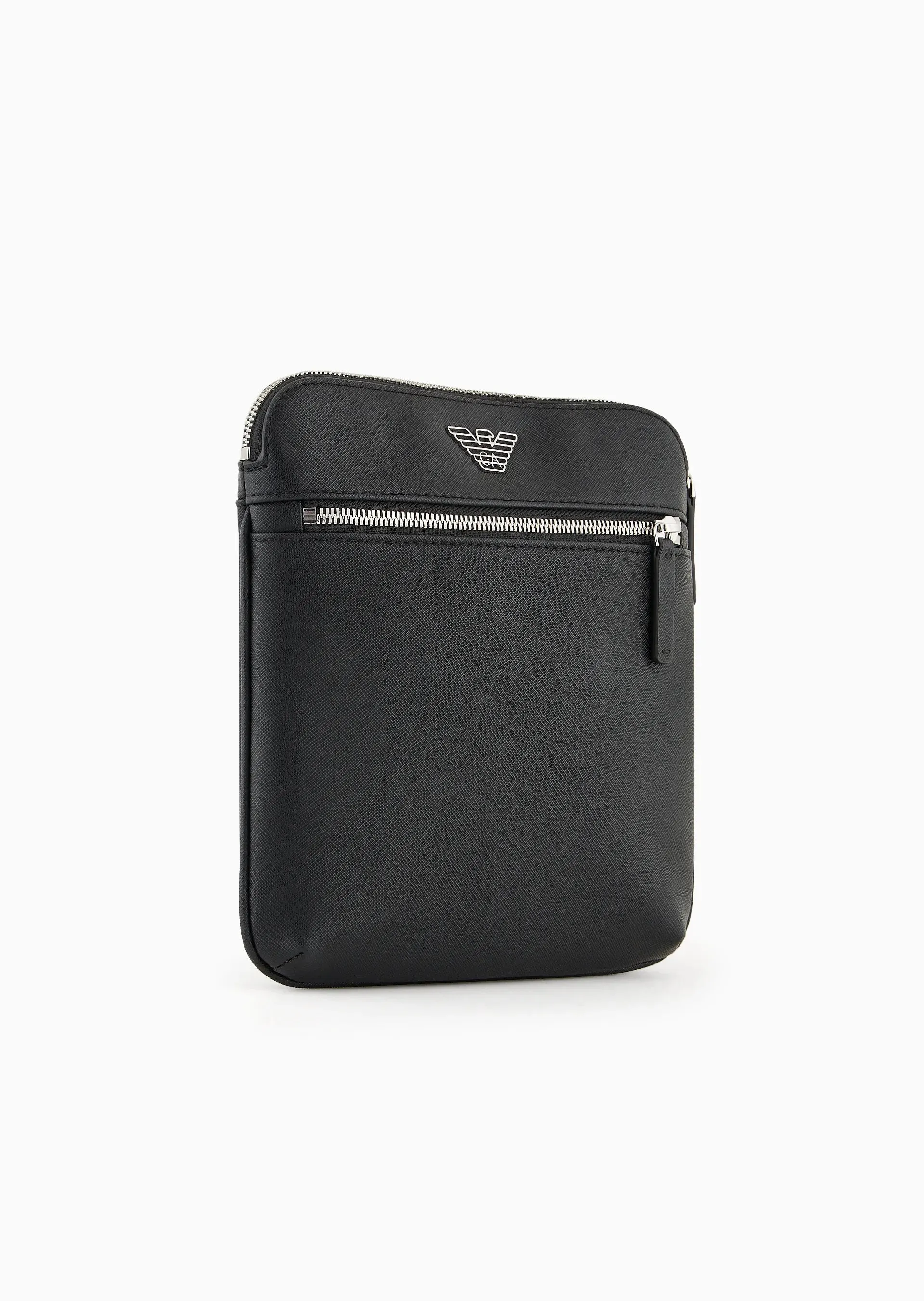 Flat Leather Shoulder Strap / Black