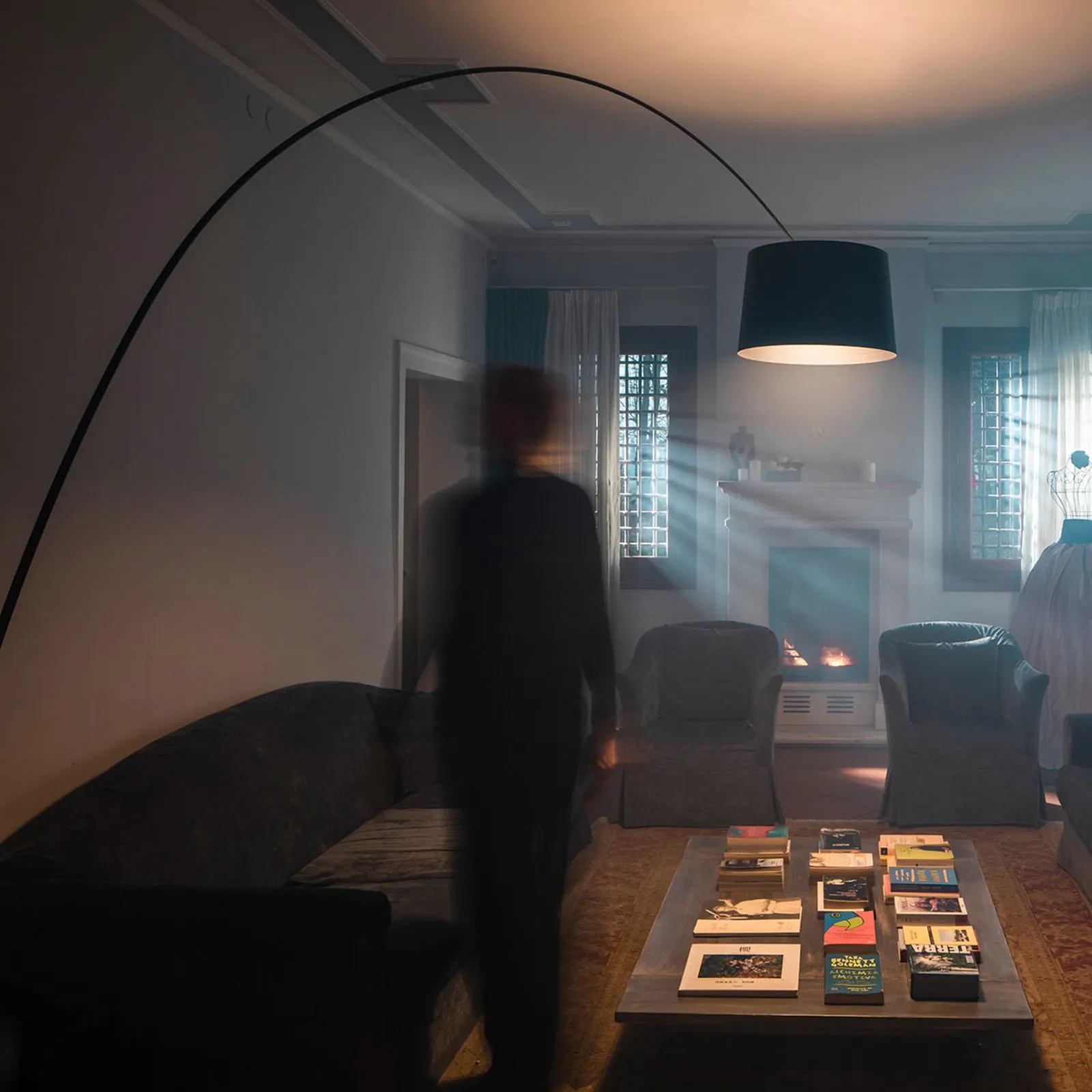 Foscarini Twiggy MyLight piantana LED, nero