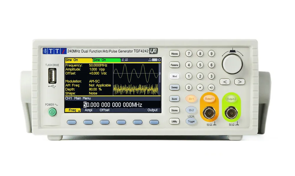 Generatore di funzioni Aim-TTi, 40MHz max., mod. FM, Cert. LAT