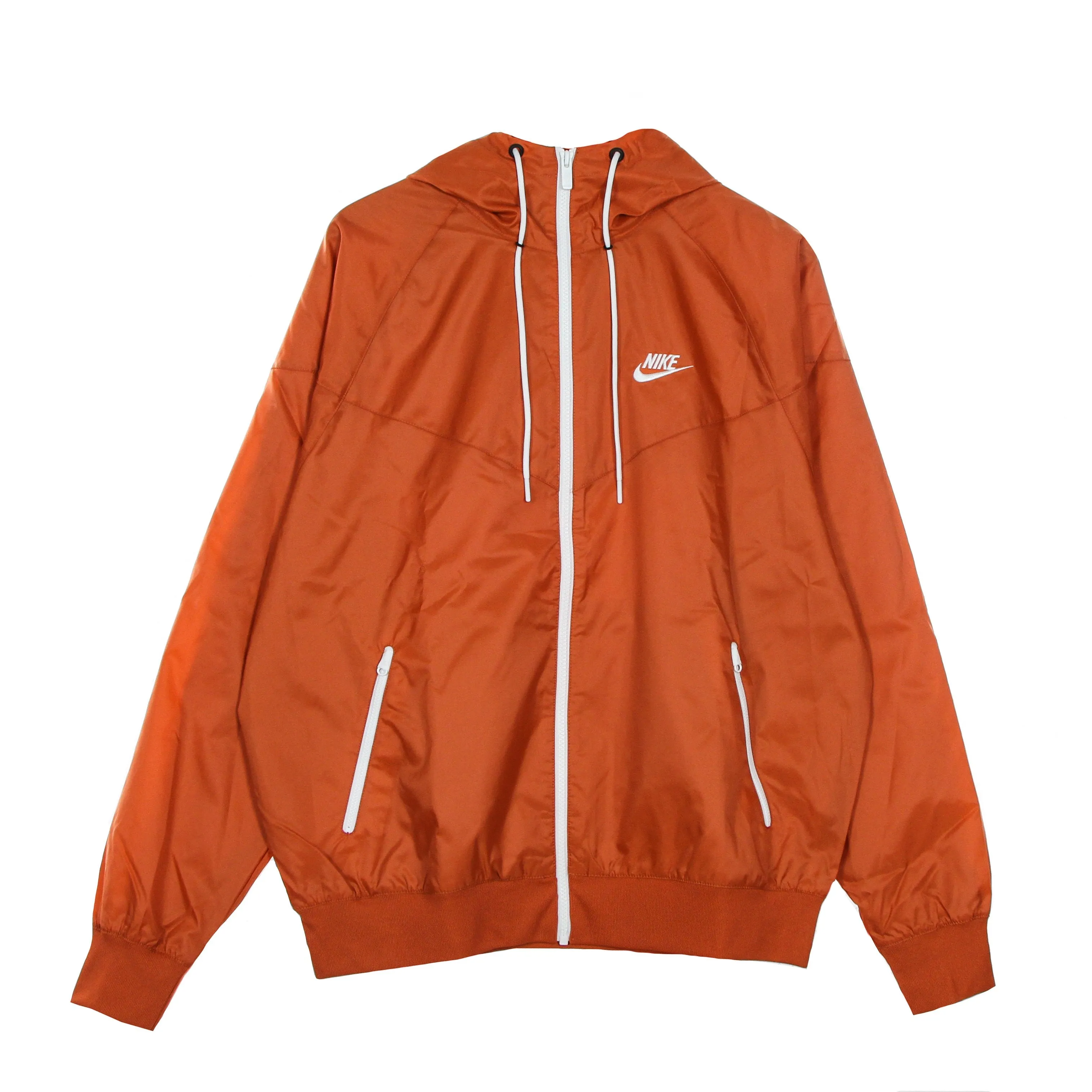 Giacca A Vento Uomo Sportswear Woven Lined Windrunner Hooded Jacket Light Sienna/white