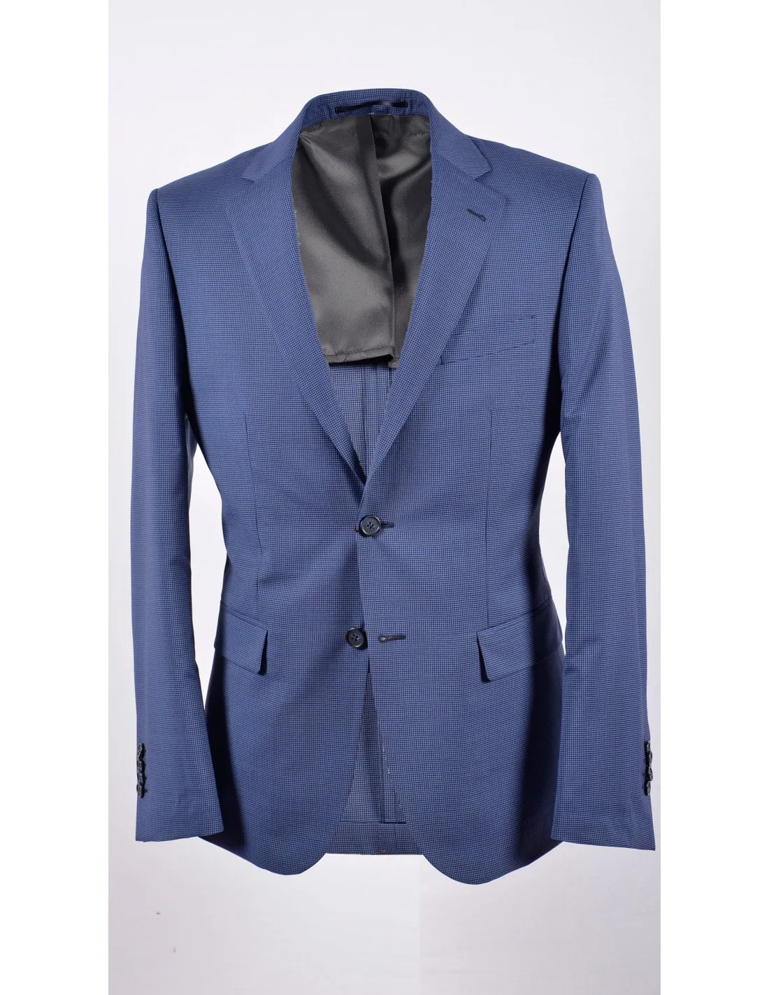 Giacca in lana sfoderata bluette p/e