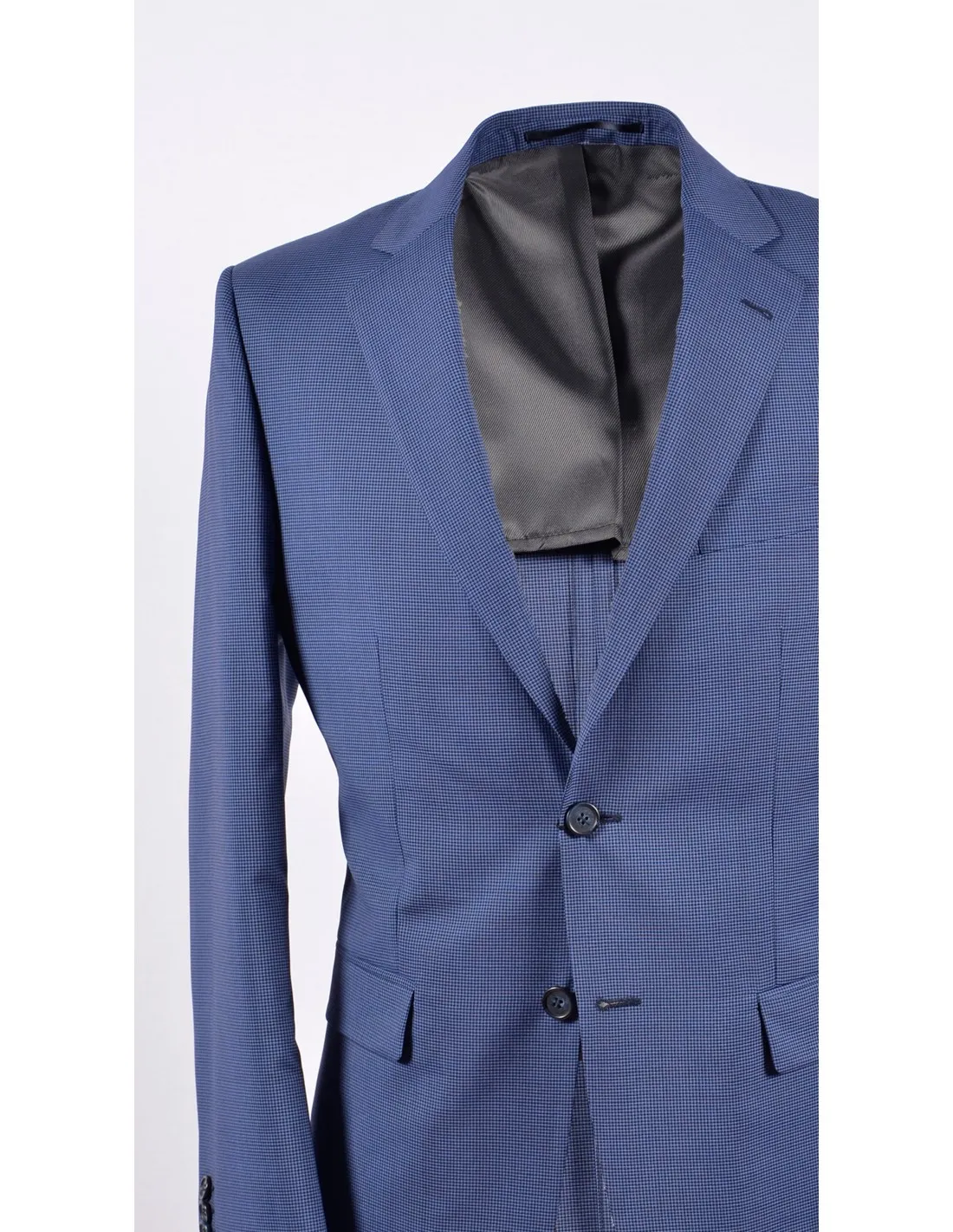 Giacca in lana sfoderata bluette p/e