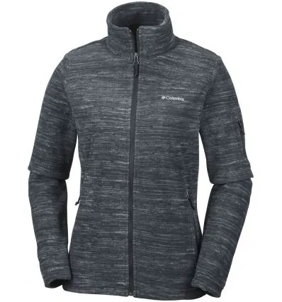 Giacca in pile Columbia Fast Trek Printed Jkt (Nero stampa spacedye) Donna