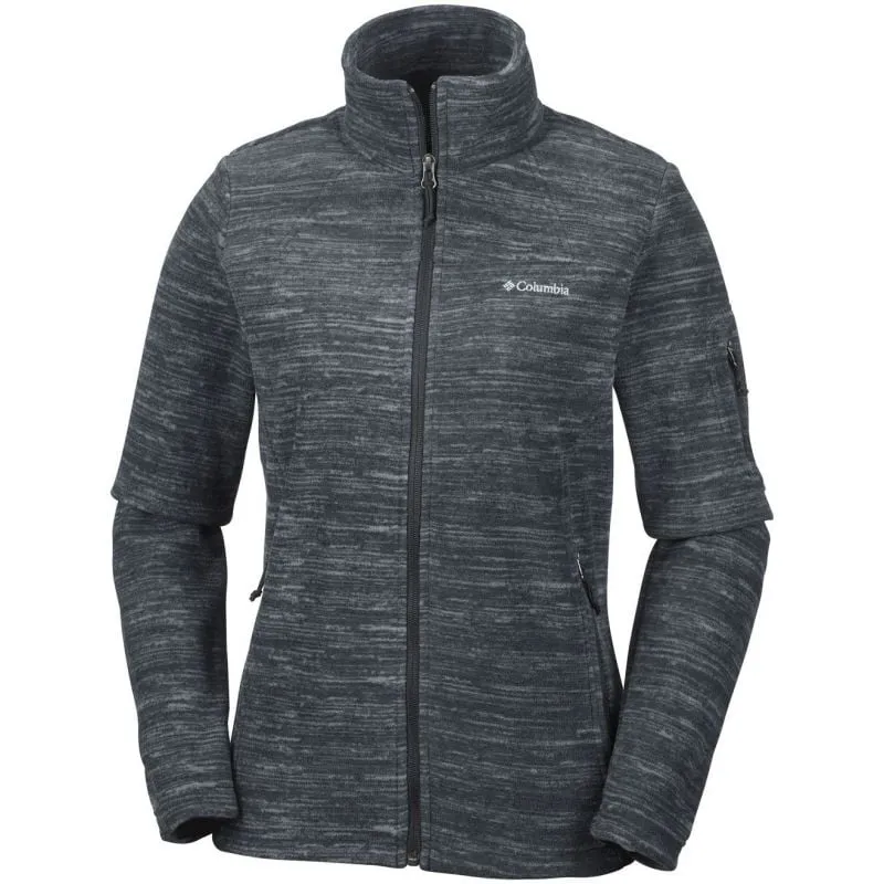 Giacca in pile Columbia Fast Trek Printed Jkt (Nero stampa spacedye) Donna