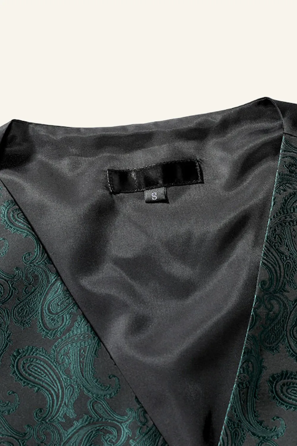 Gilet da uomo monopetto con stampa slim fit