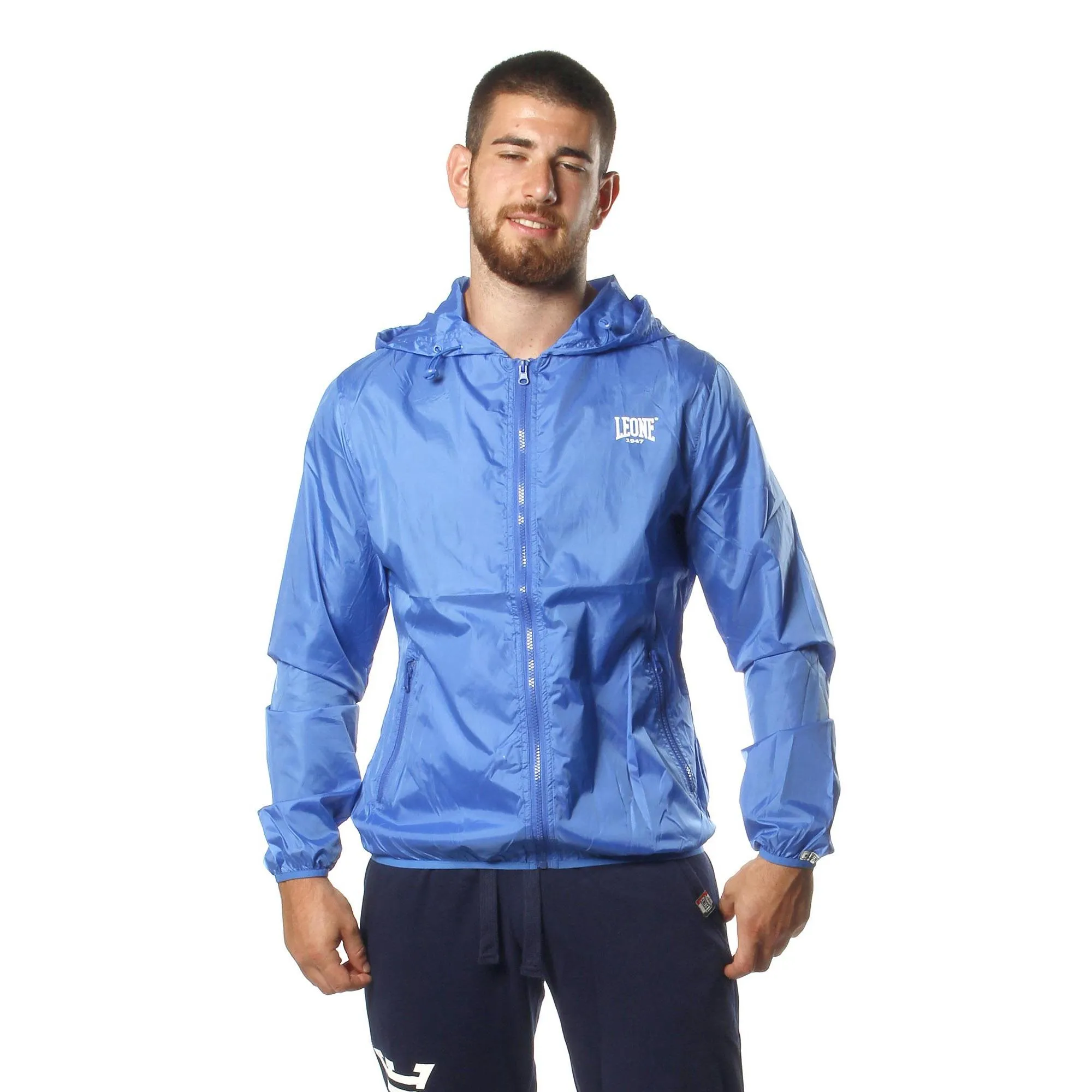Giubbino da uomo antivento con cappuccio Leone 1947 Apparel
