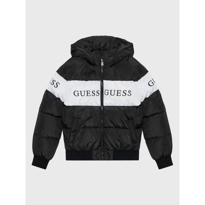 GIUBBOTTO CON CAPPUCCIO PER BAMBINI GUESS