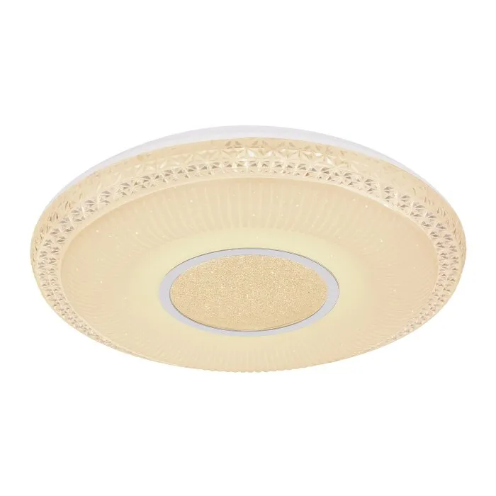 Globo KLEMENS Plafoniera LED Bianco, 2-Luci, Telecomando, Cambia colore