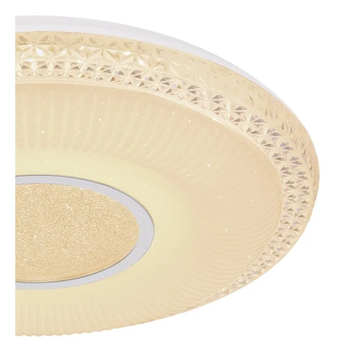 Globo KLEMENS Plafoniera LED Bianco, 2-Luci, Telecomando, Cambia colore