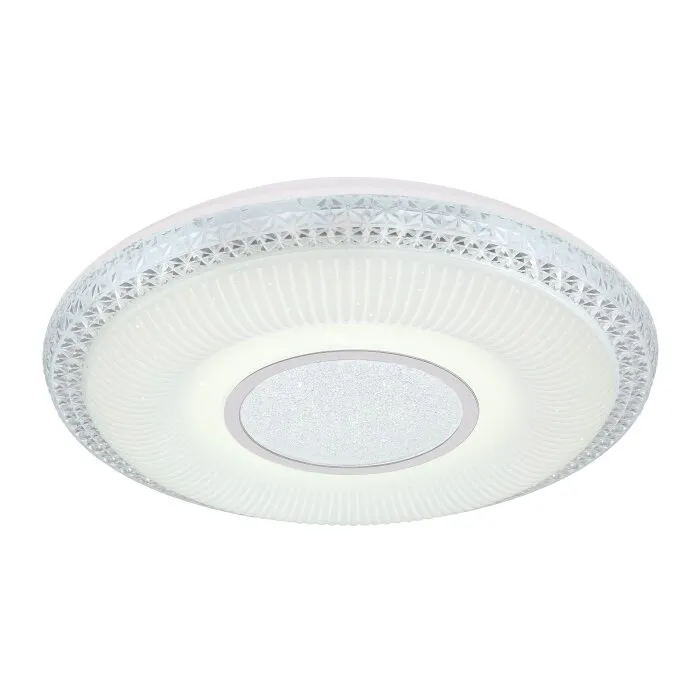 Globo KLEMENS Plafoniera LED Bianco, 2-Luci, Telecomando, Cambia colore