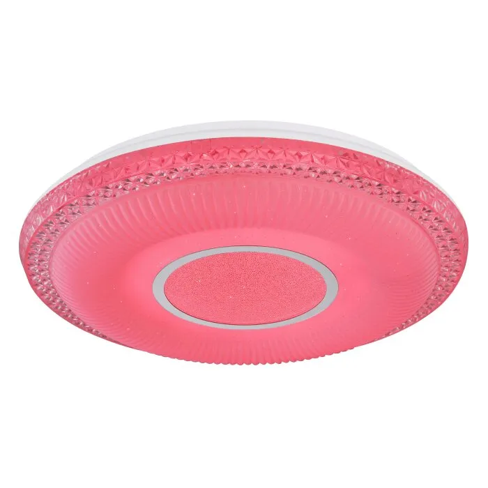 Globo KLEMENS Plafoniera LED Bianco, 2-Luci, Telecomando, Cambia colore