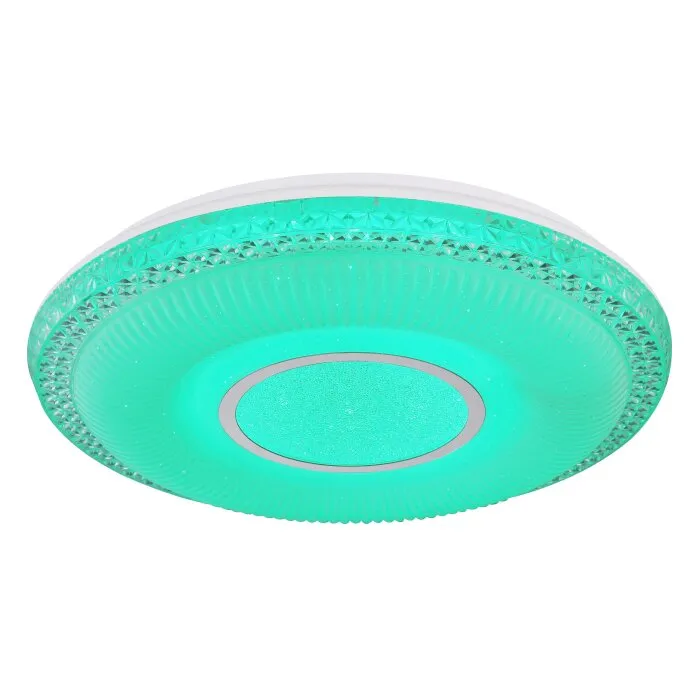 Globo KLEMENS Plafoniera LED Bianco, 2-Luci, Telecomando, Cambia colore