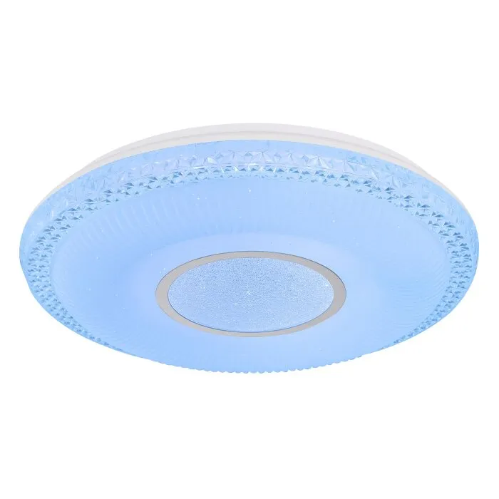 Globo KLEMENS Plafoniera LED Bianco, 2-Luci, Telecomando, Cambia colore