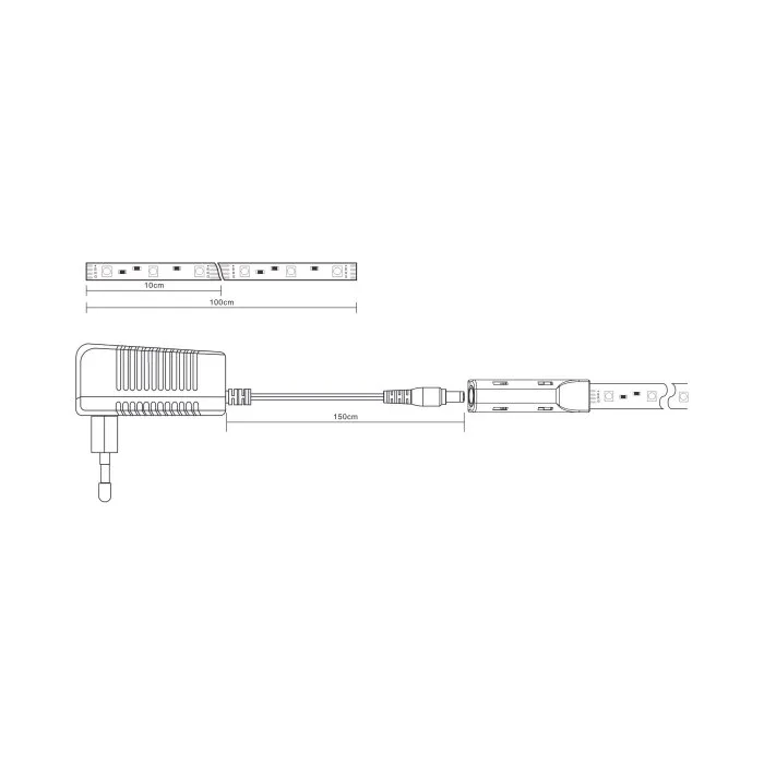 Globo  Striscia LED, 1-Luce, Cambia colore