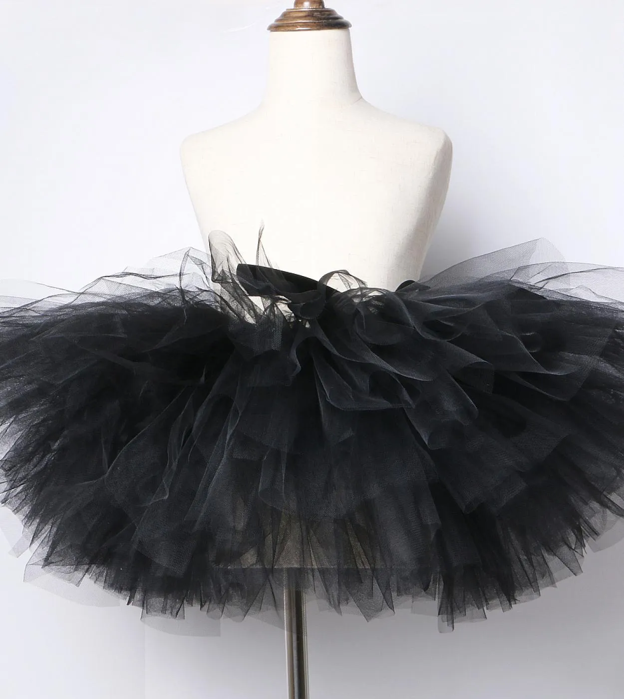 Gonna nera Tutu per ragazze Gonna in tulle Bambino Neonato Tutù soffice per ballare Festa di compleanno Abito da ballo Gonne Sol