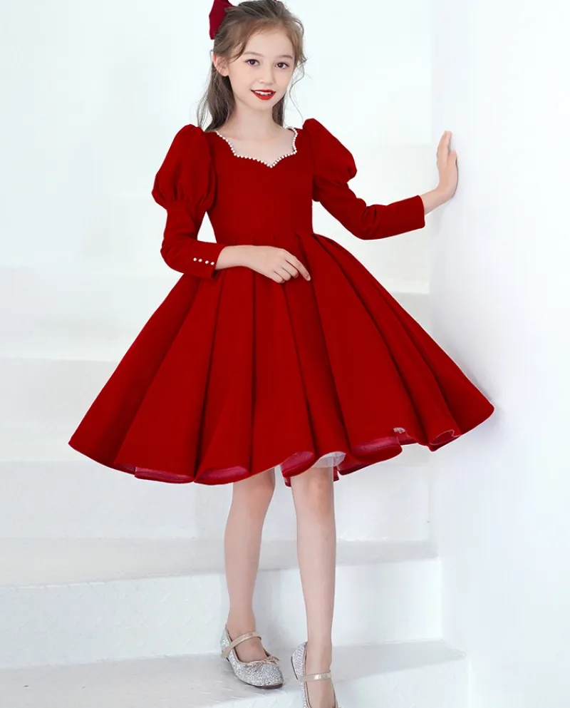 Gonna tutu di compleanno per bambini a maniche lunghe per ragazze