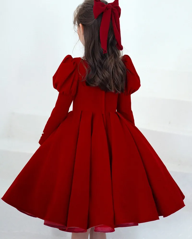 Gonna tutu di compleanno per bambini a maniche lunghe per ragazze
