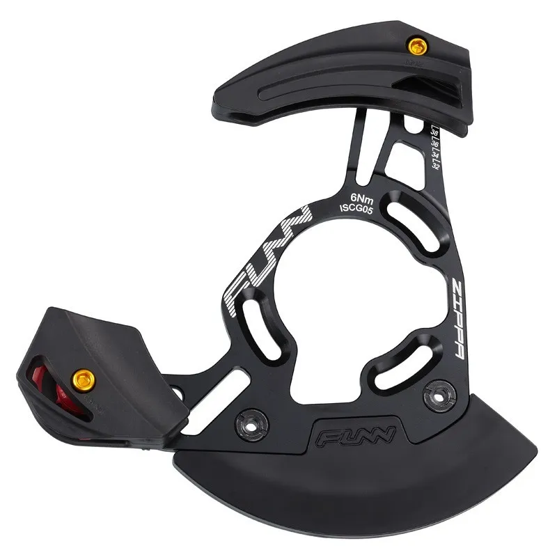 Guidacatena FUNN ZIPPA DH 32/38 denti alluminio nero