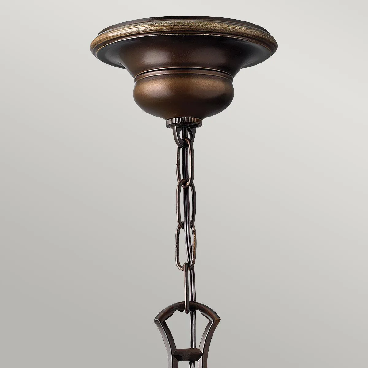 Hinkley  Lampadario in acciaio con 6 diffusori in vetro dal design classico Cello - 60W