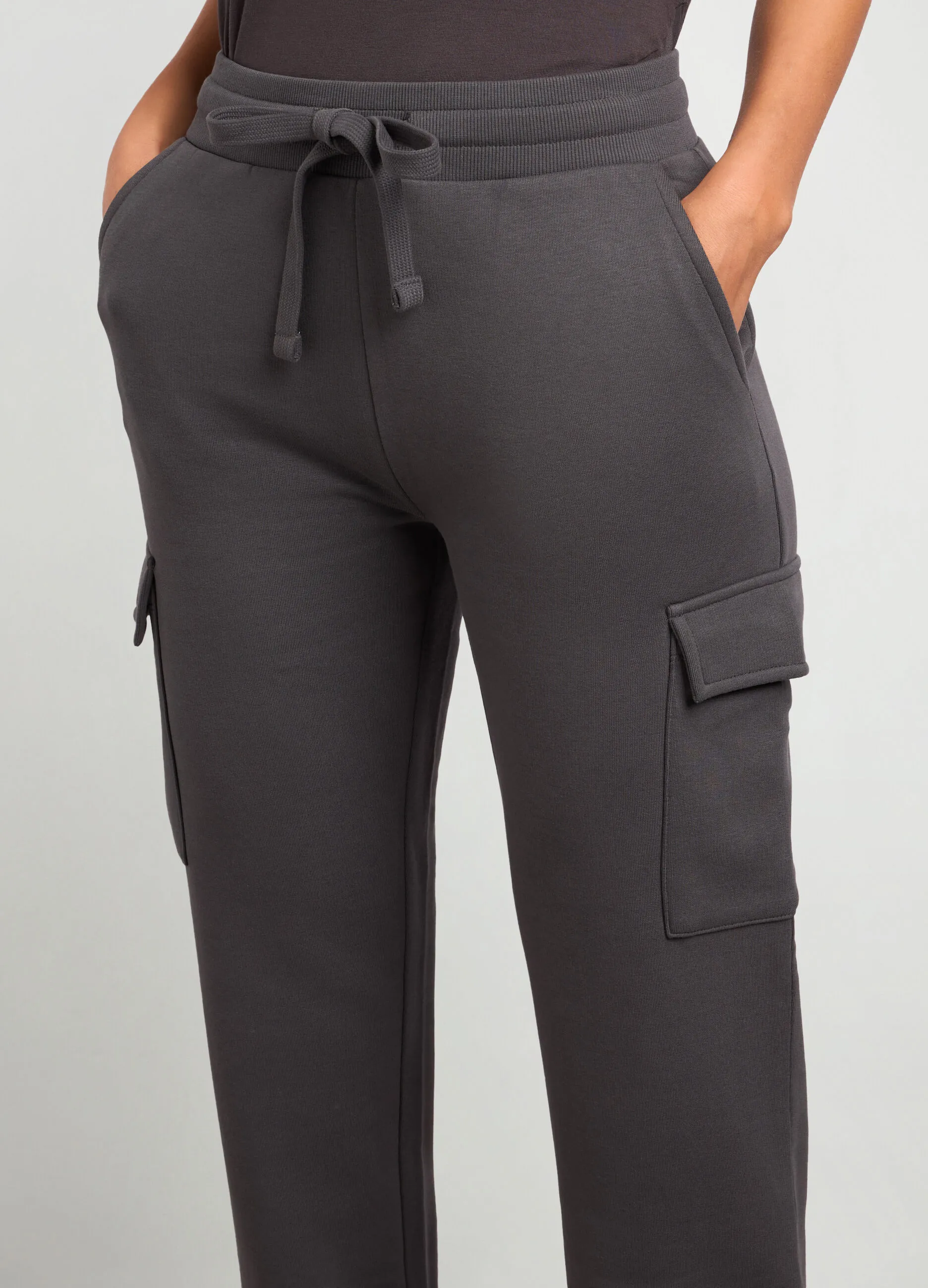 HOLISTIC  Joggers cargo in felpa di cotone donna