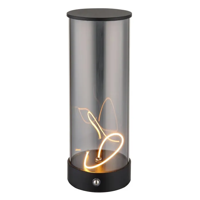 Illuminazione Globo Lighting Bendy Lampada da tavolo LED Nero, 1-Luce