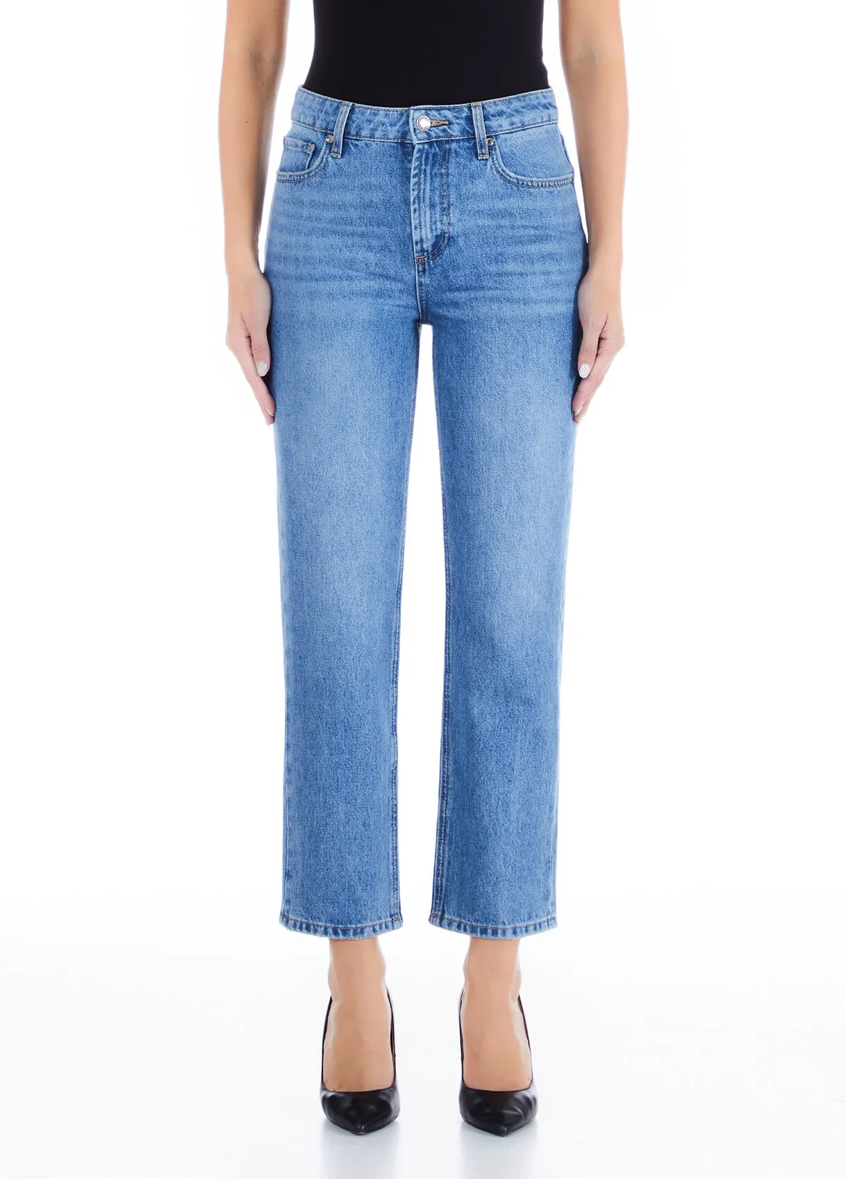 Jeans straight cropped