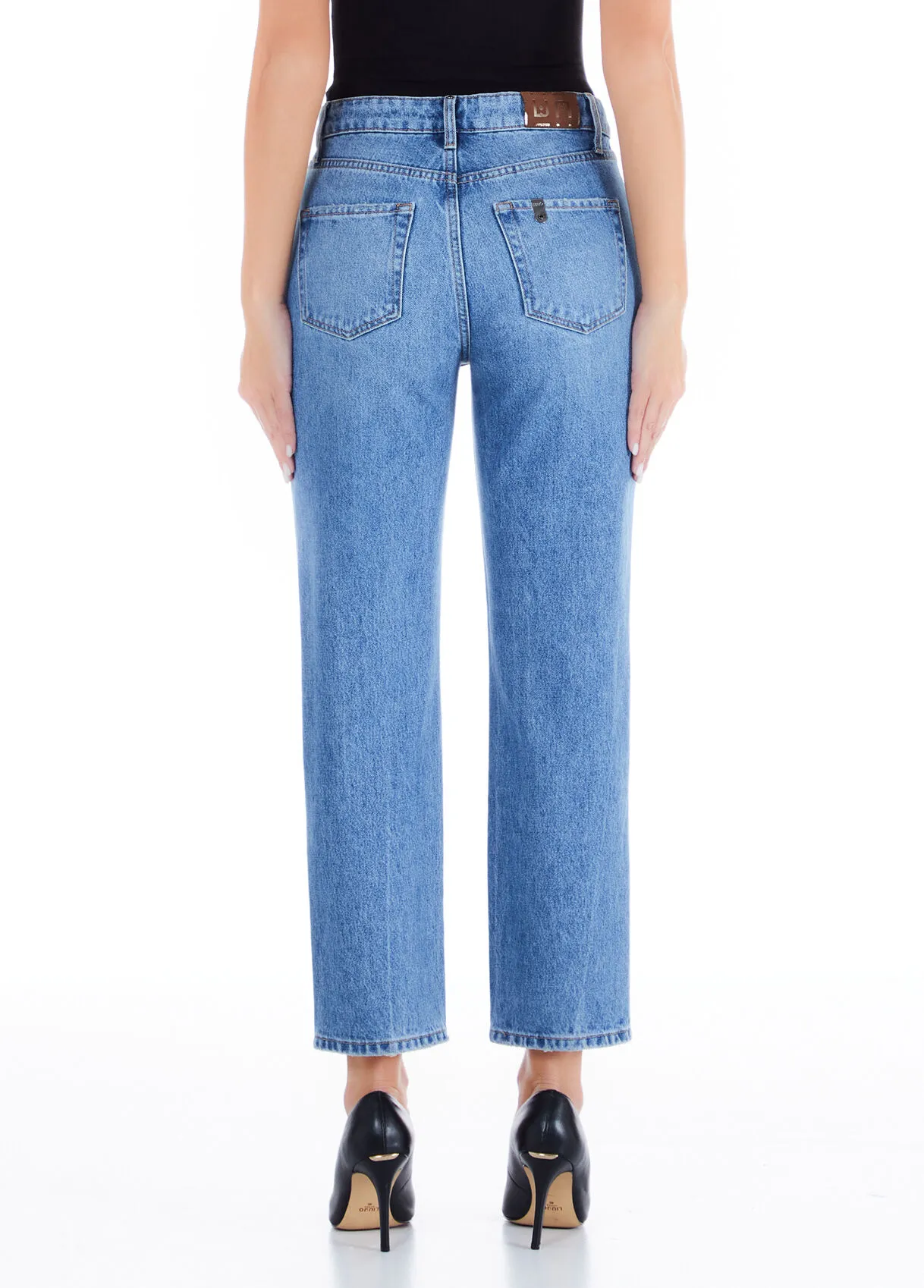 Jeans straight cropped