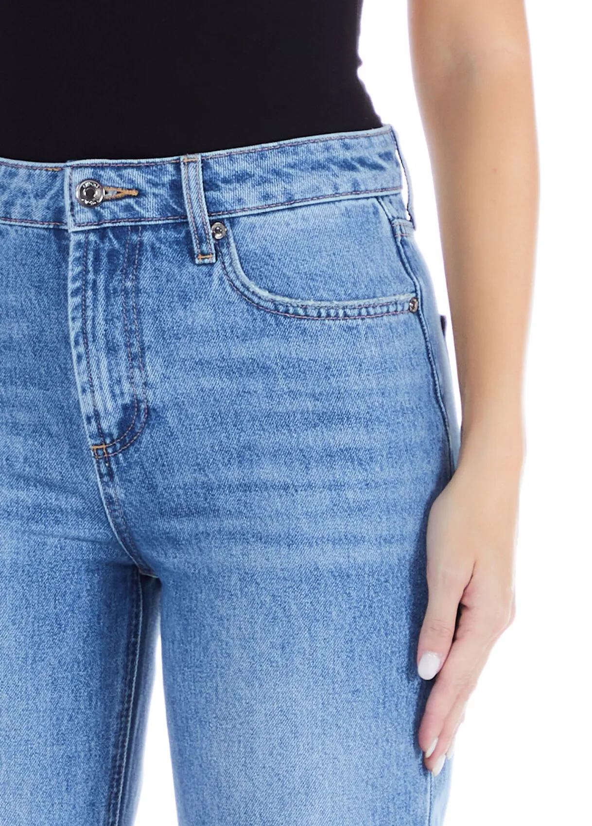 Jeans straight cropped
