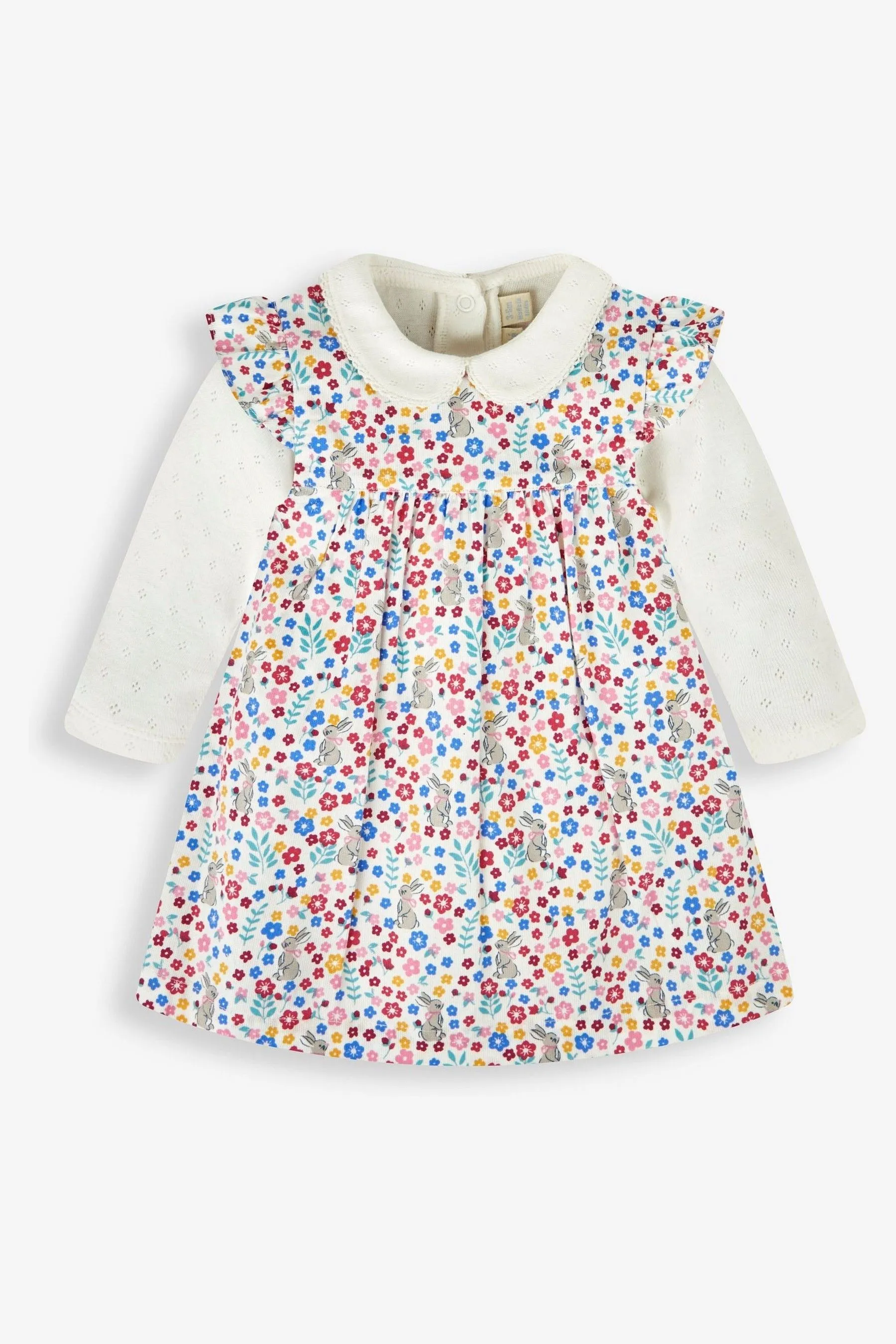 JoJo Maman Bébé Girls' 2-Piece Cord Baby Dress & Body Set    