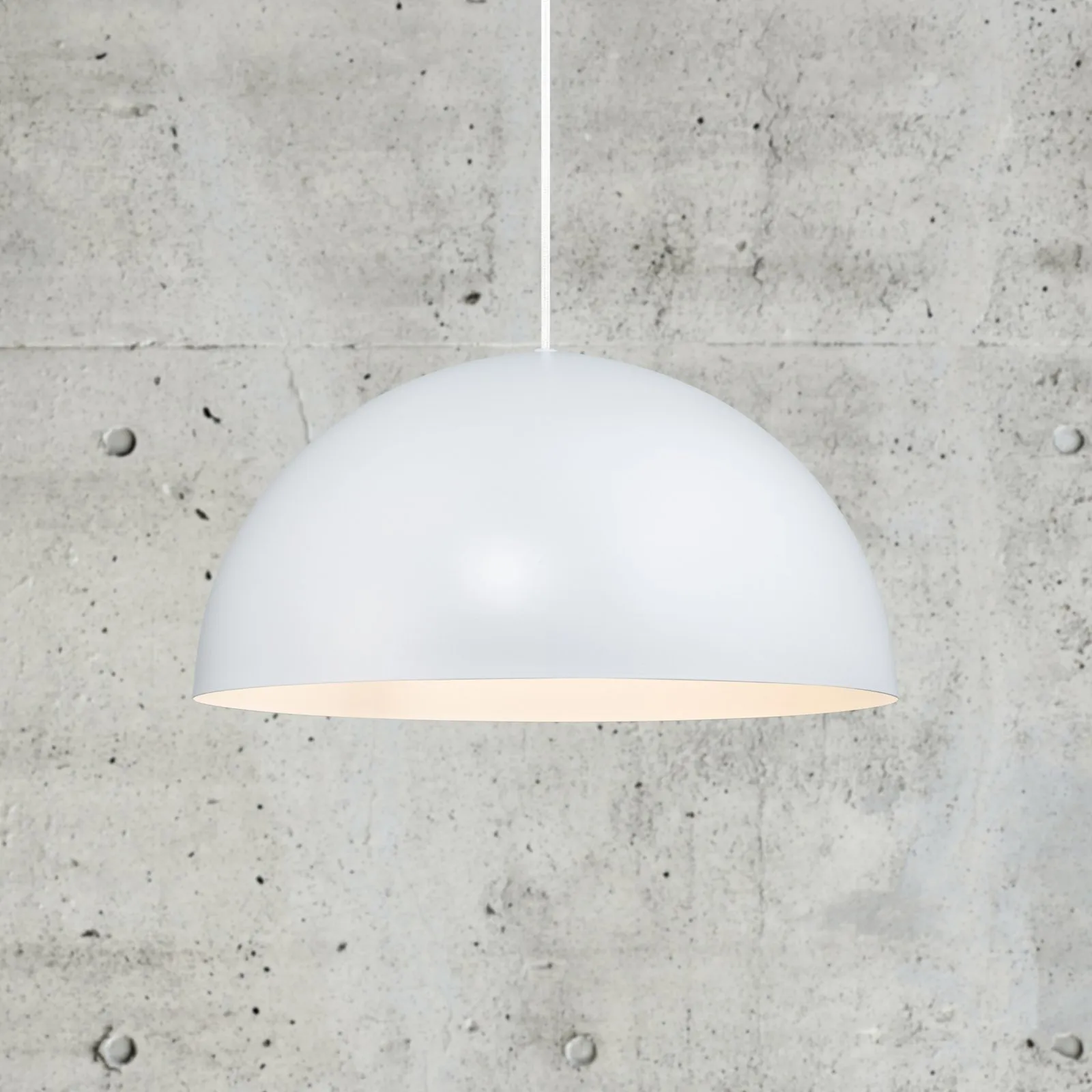 Lampada a sospensione Ellen 40 con metallo, bianco