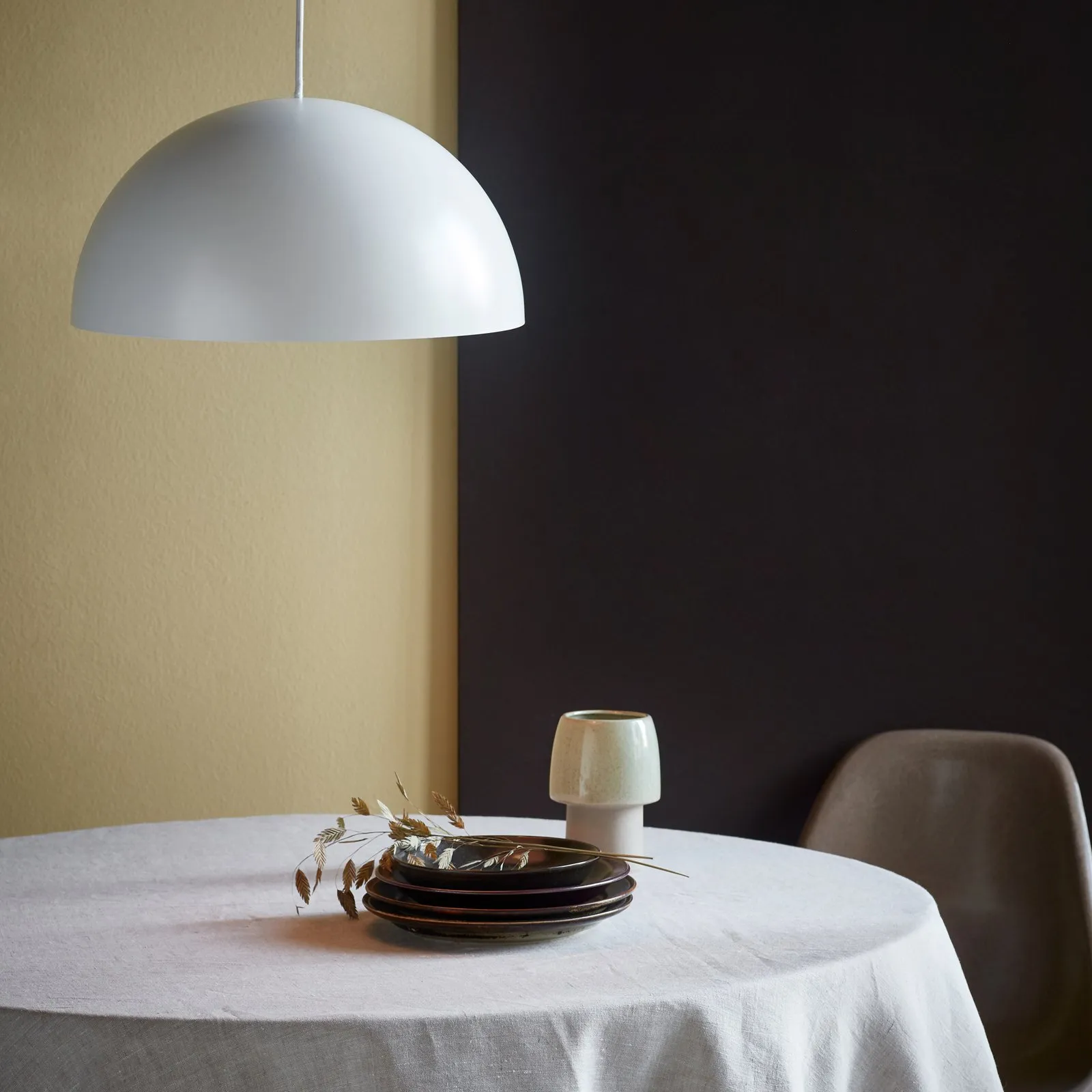 Lampada a sospensione Ellen 40 con metallo, bianco