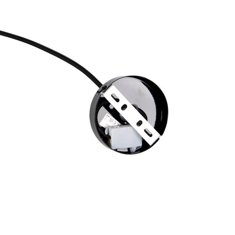 Lampada a sospensione industriale nera con 4 luci oro - Cage Tess