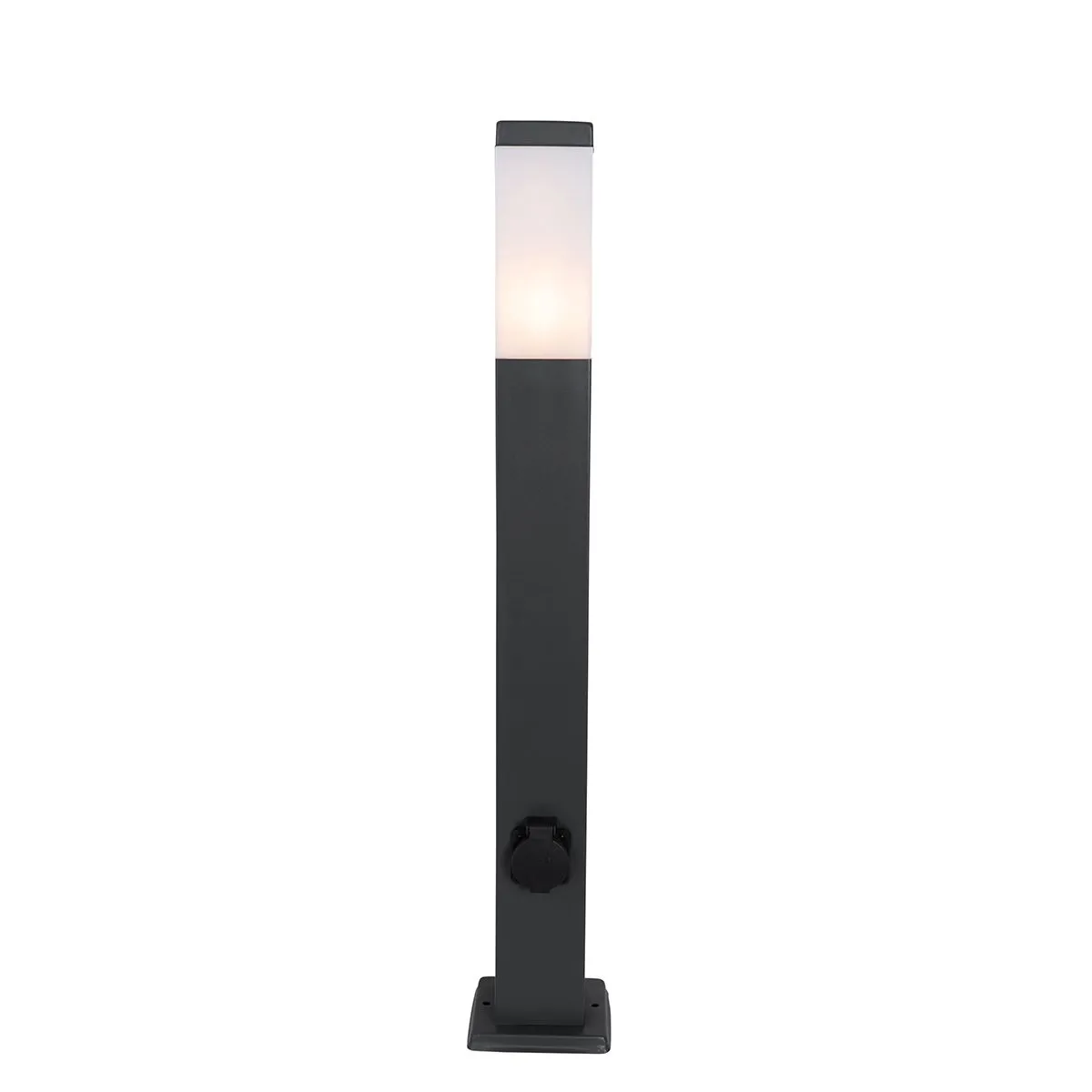 Lampada da esterno grigio scuro 80 cm con presa IP44 - Malios