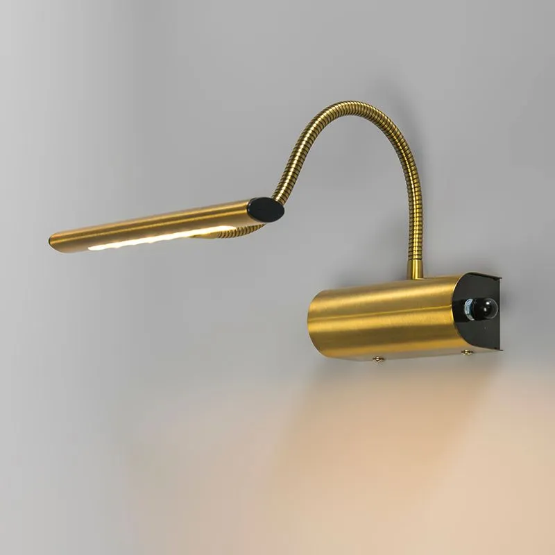 Lampada da parete Art Déco oro opaco con LED - Tableau