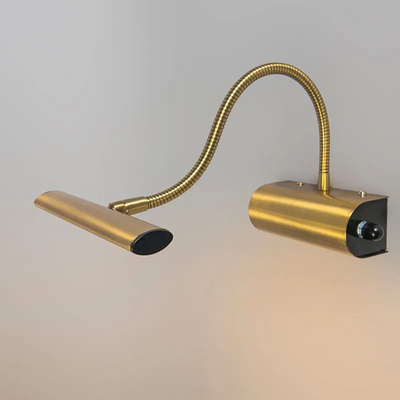 Lampada da parete Art Déco oro opaco con LED - Tableau