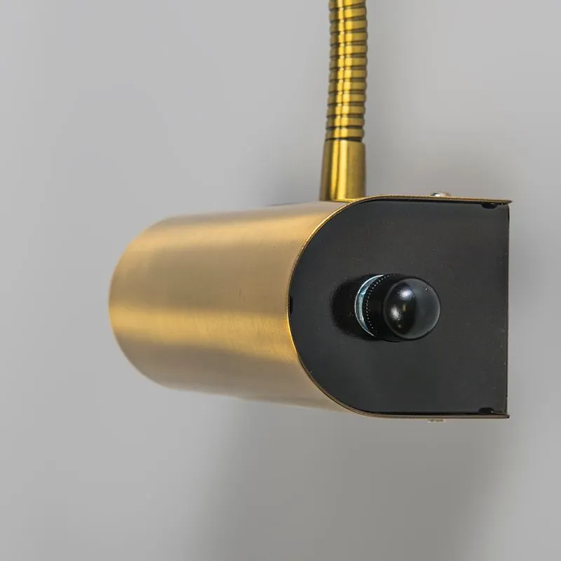 Lampada da parete Art Déco oro opaco con LED - Tableau