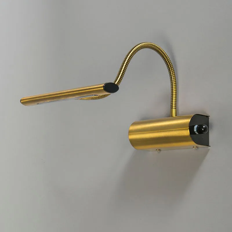 Lampada da parete Art Déco oro opaco con LED - Tableau