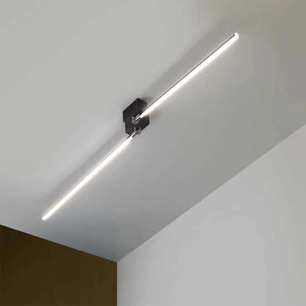 Lampada da Parete/Soffitto CATTANEO – LUCILLA Alluminio Metacrilato LED 2 Luci L. 60