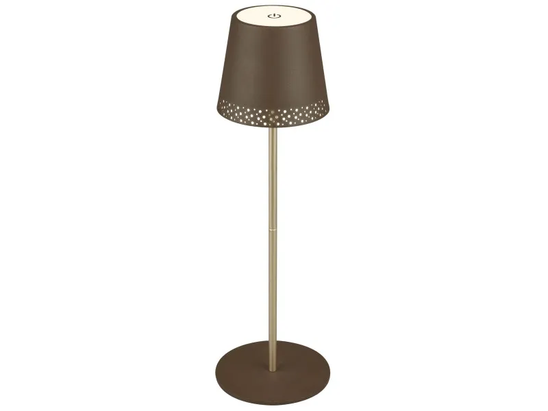Lampada da tavolo a LED con ricarica USB marrone 280 lm