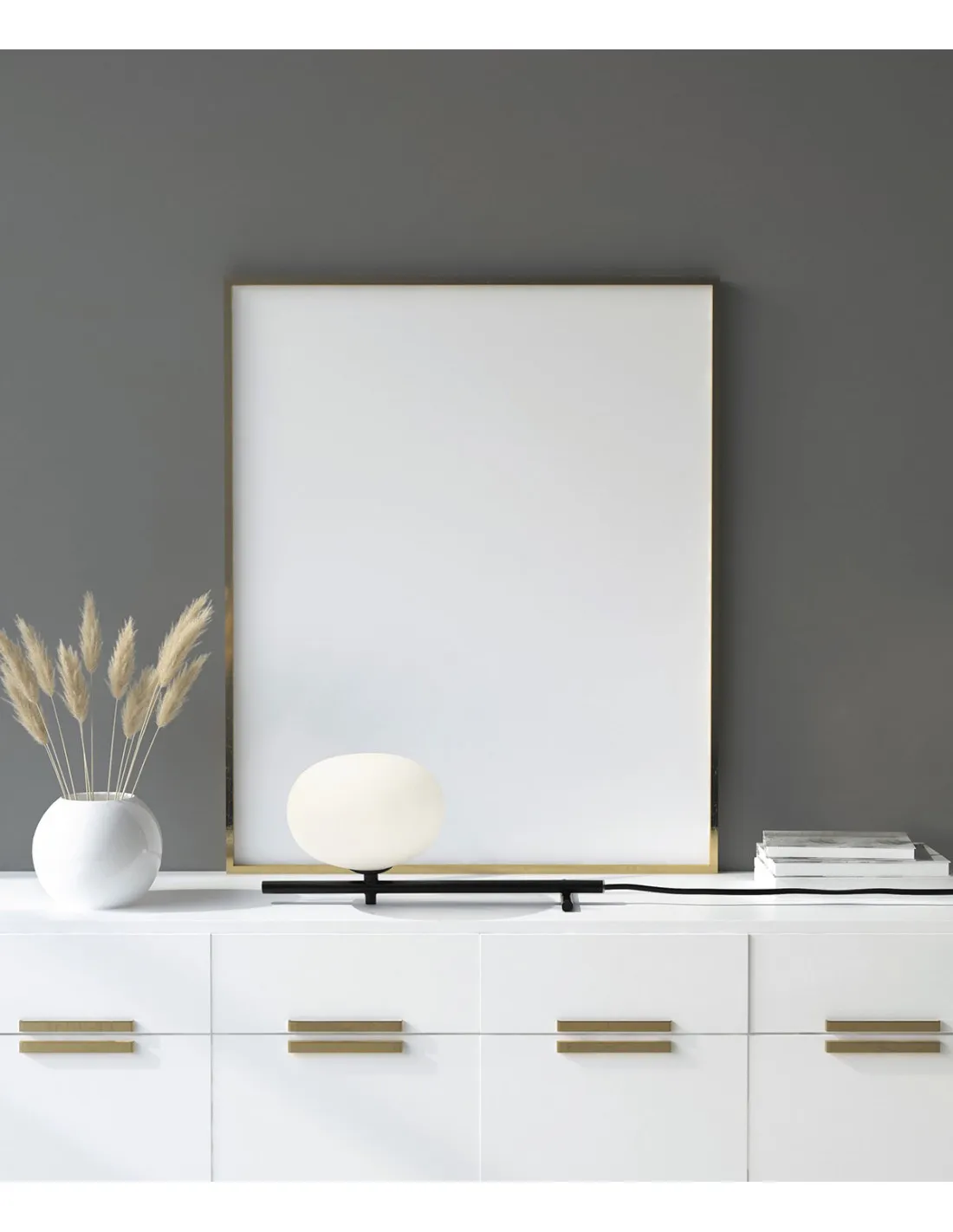 Lampada Da Tavolo Design Sfera Bianco Latte Mikado 1xG9 Miloox