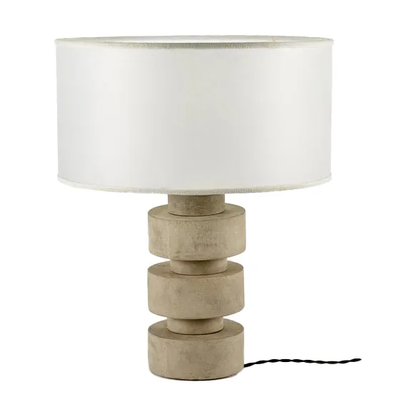 Lampada da tavolo in cemento Disc Ø 50 cm.jg{font-size:18px}Cemento